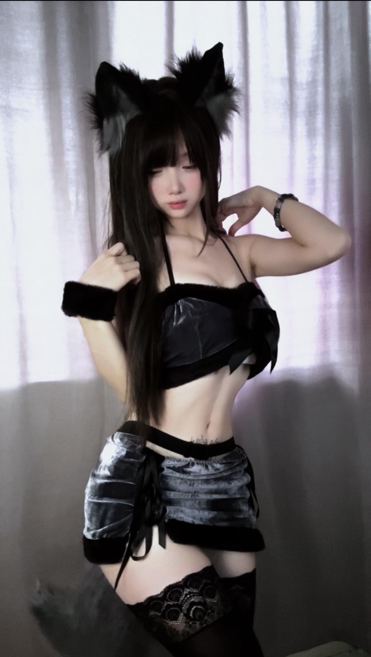俗妹妹 - 吊带黑丝袜 第8张图片
