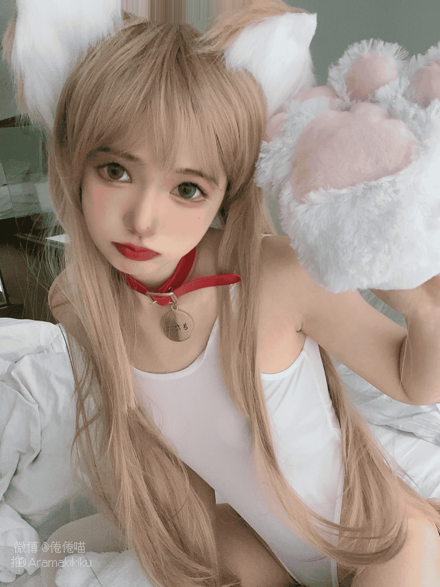 倦倦喵 - 猫爪比基尼少女 第8张图片