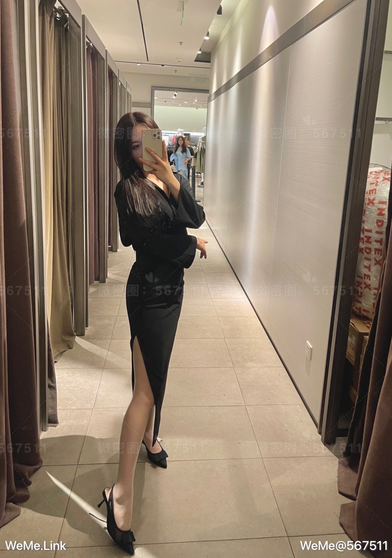 一只哈比猪 - 试衣间两套衣服合集，是白丝～ 第12张图片