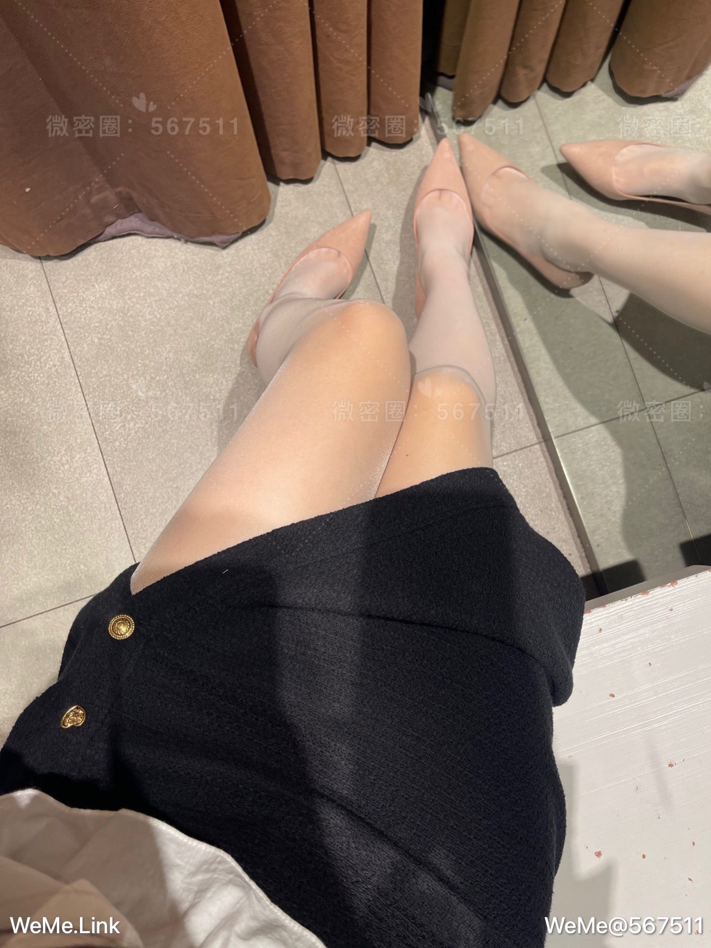 一只哈比猪 - 试衣间两套衣服合集，是白丝～ 第14张图片