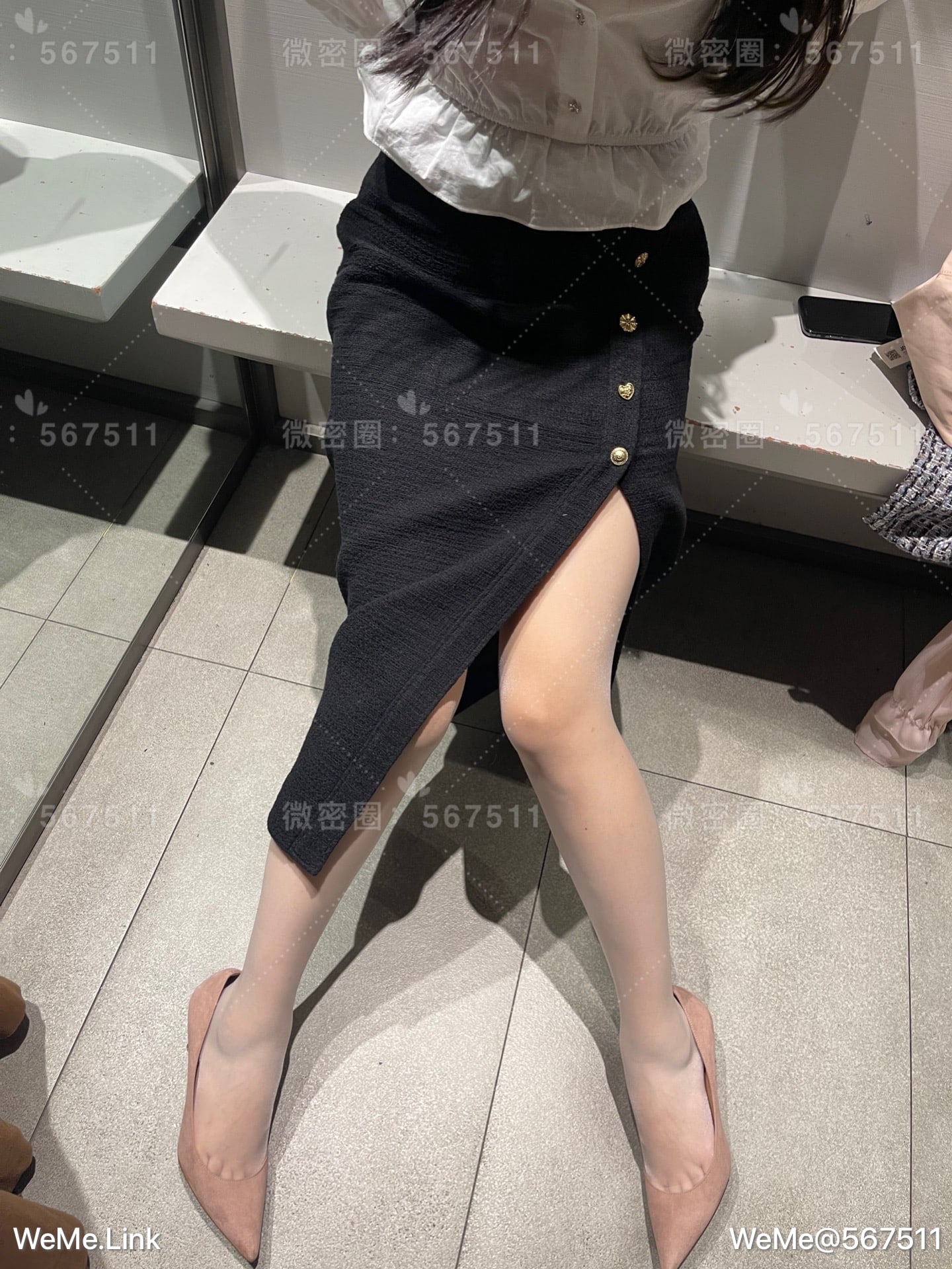 一只哈比猪 - 试衣间两套衣服合集，是白丝～ 第19张图片