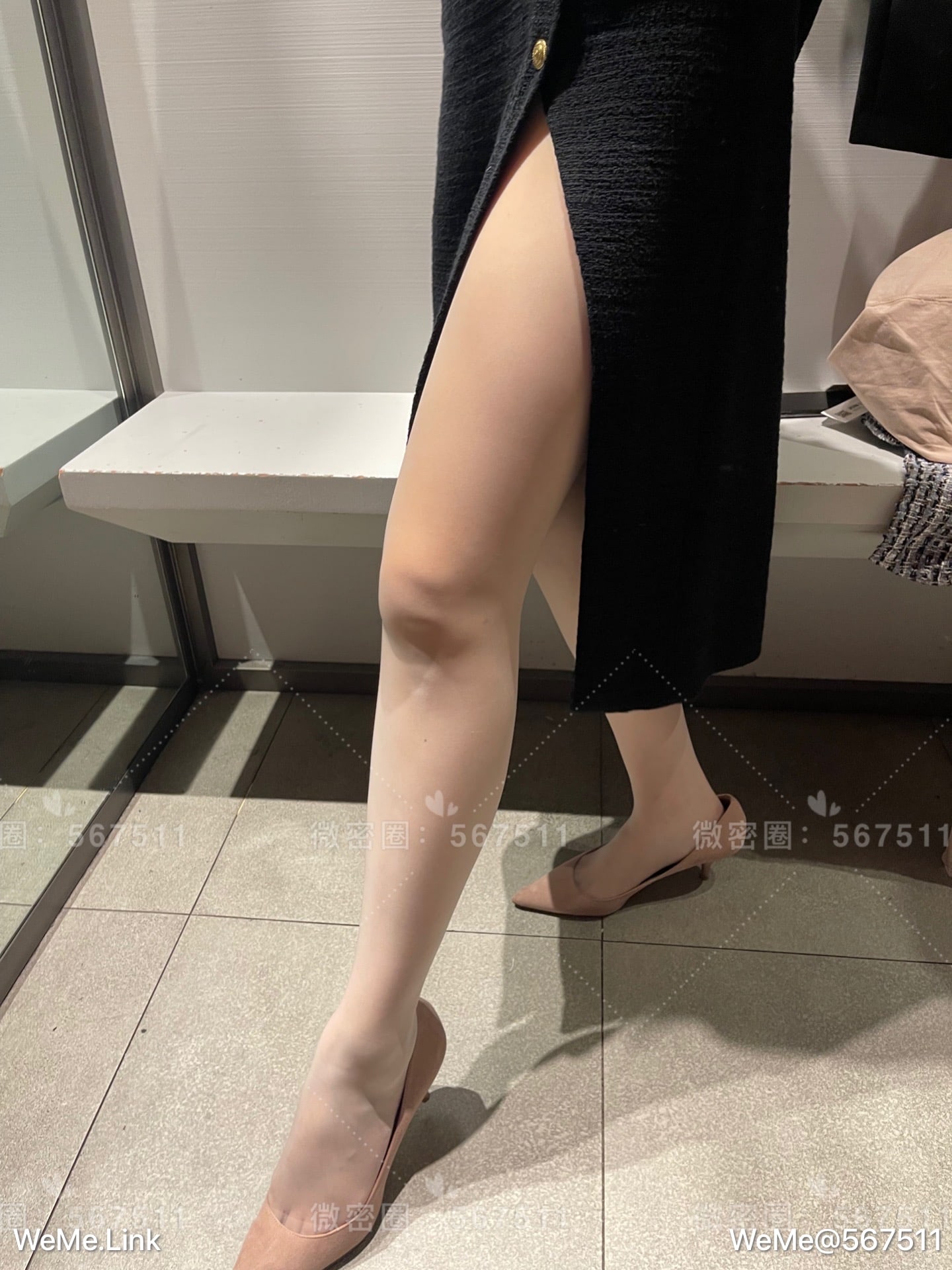 一只哈比猪 - 试衣间两套衣服合集，是白丝～ 第18张图片