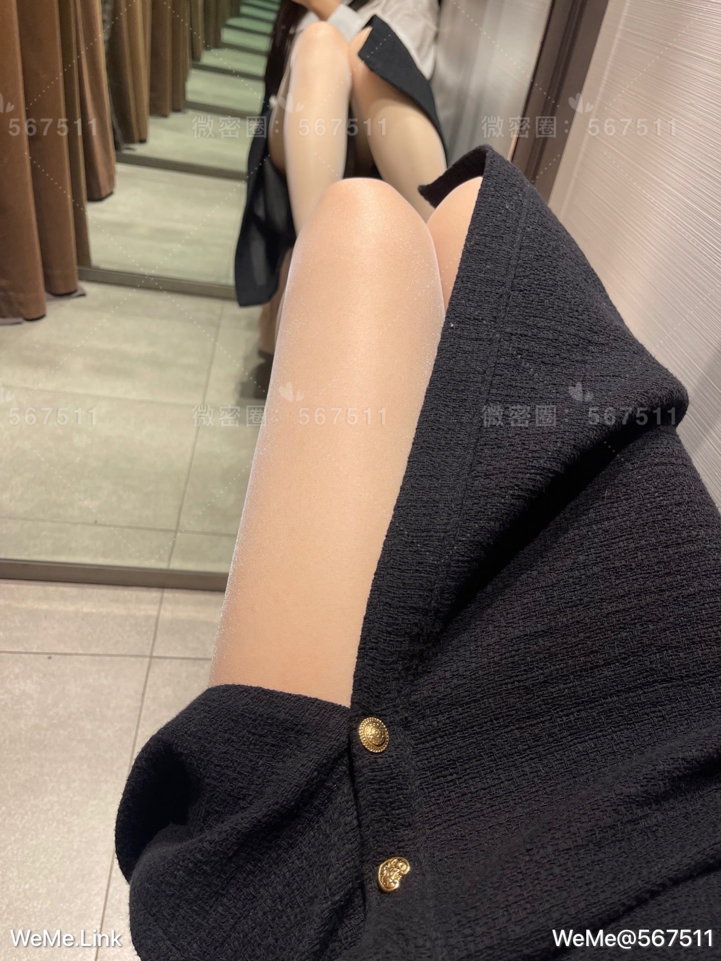 一只哈比猪 - 试衣间两套衣服合集，是白丝～ 第24张图片