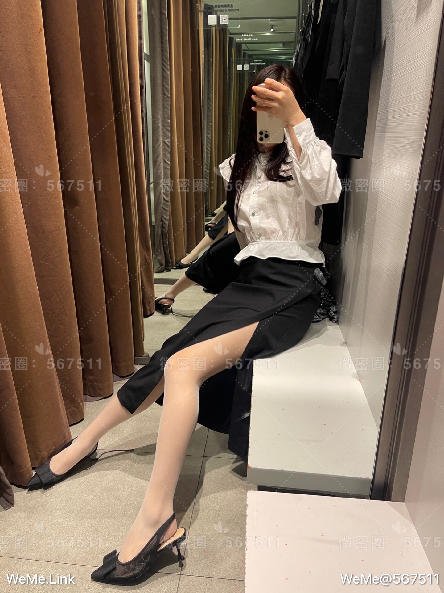 一只哈比猪 - 试衣间两套衣服合集，是白丝～ 第26张图片