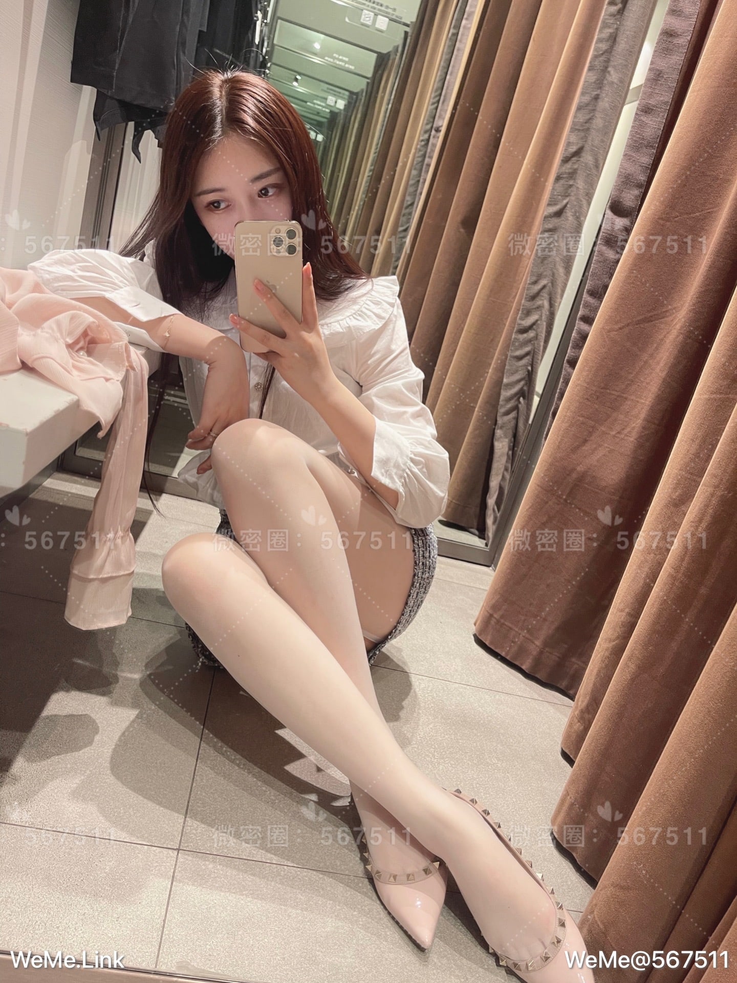 一只哈比猪 - 试衣间两套衣服合集，是白丝～ 第28张图片