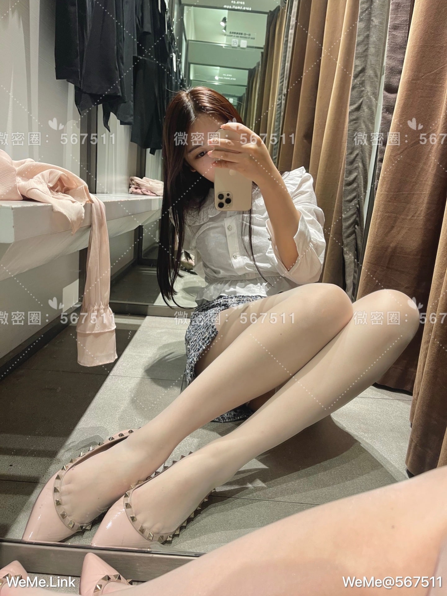 一只哈比猪 - 试衣间两套衣服合集，是白丝～ 第29张图片