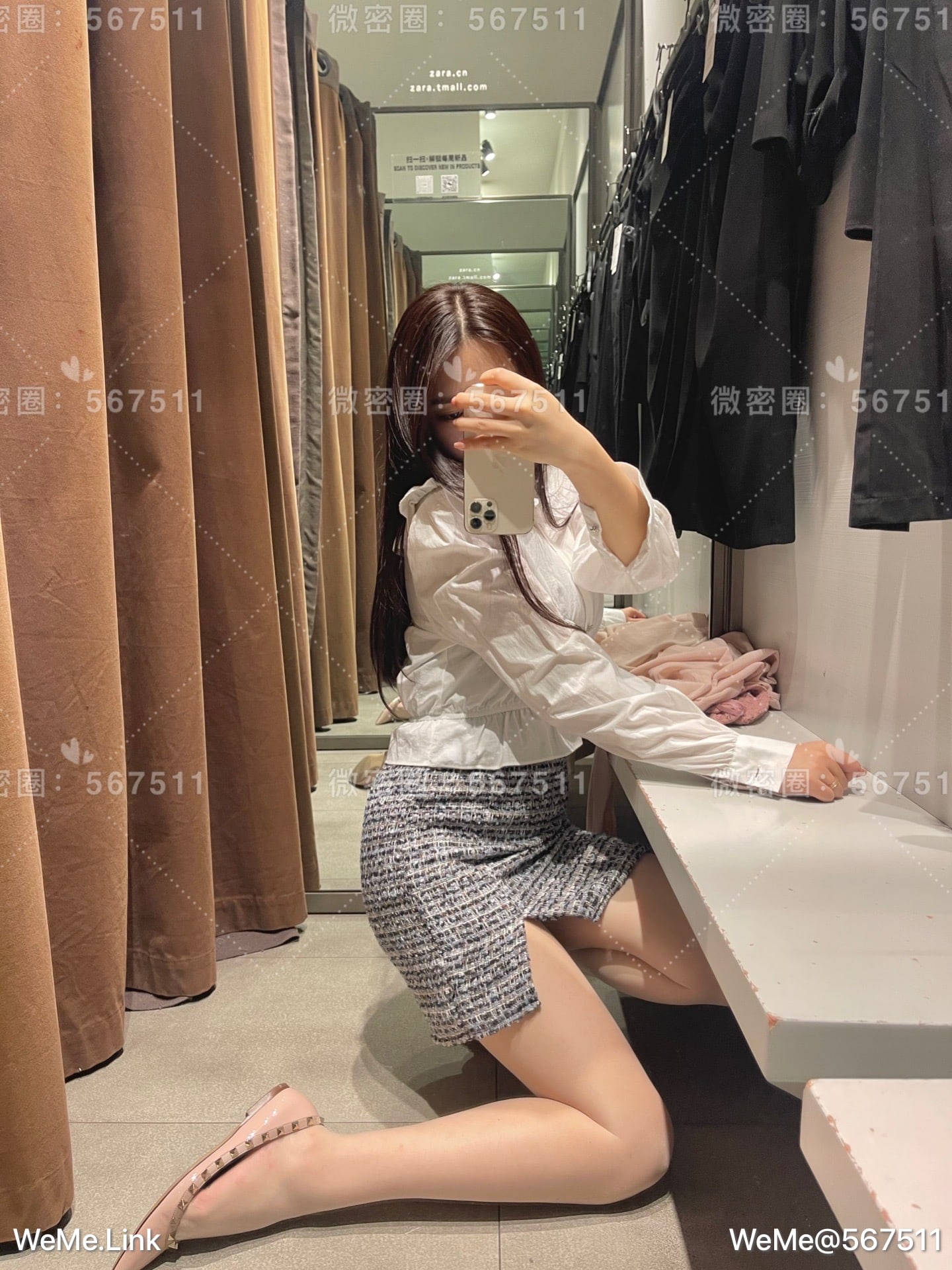 一只哈比猪 - 试衣间两套衣服合集，是白丝～ 第34张图片