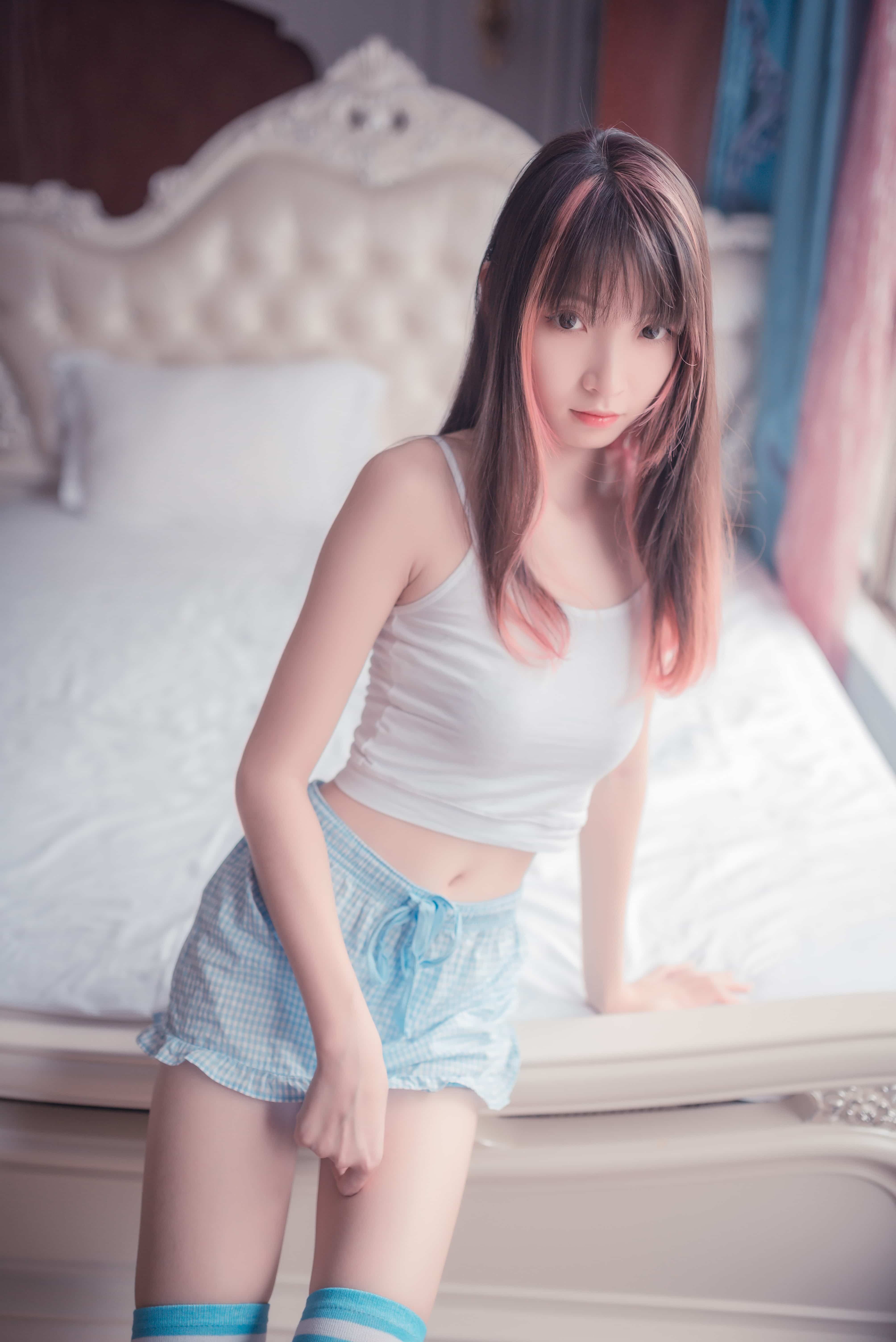 祖木子 - 蓝白条纹丝袜小可爱 第18张图片