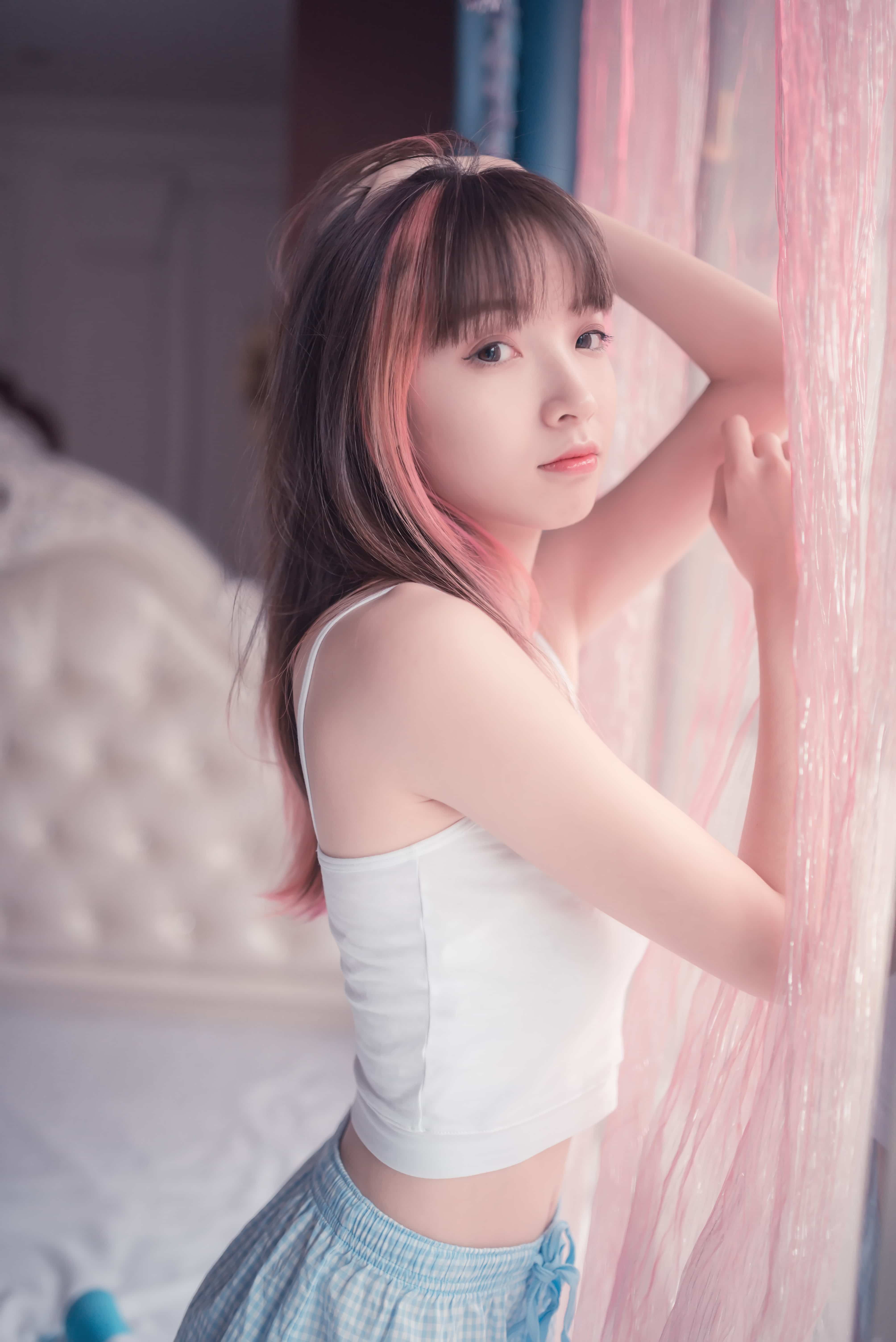 祖木子 - 蓝白条纹丝袜小可爱 第46张图片