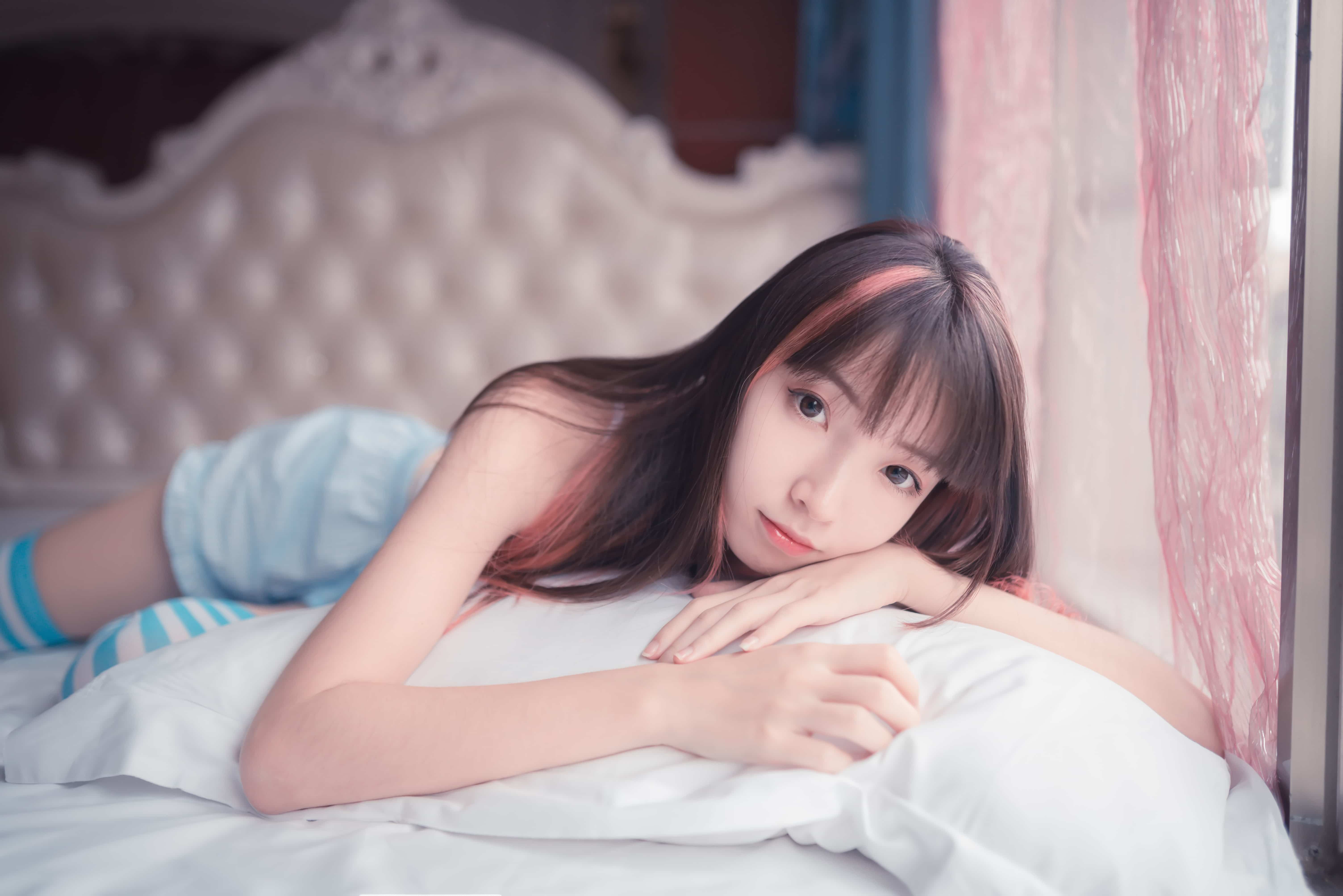 祖木子 - 蓝白条纹丝袜小可爱 第48张图片