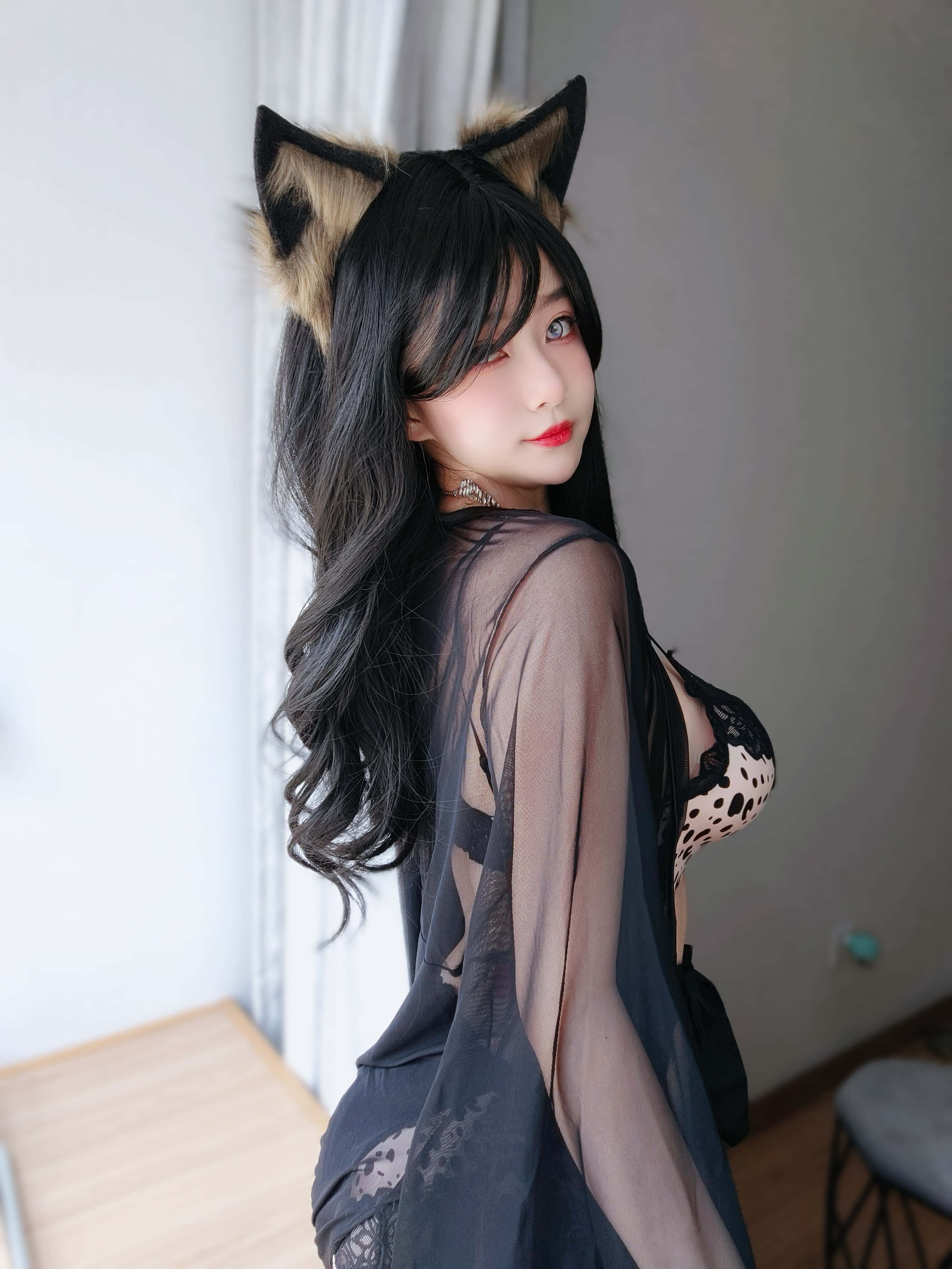 女主K - 豹纹内衣 第21张图片